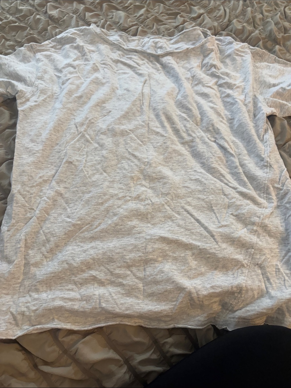 aerie Light Gray Short Sleeve Crew Tee